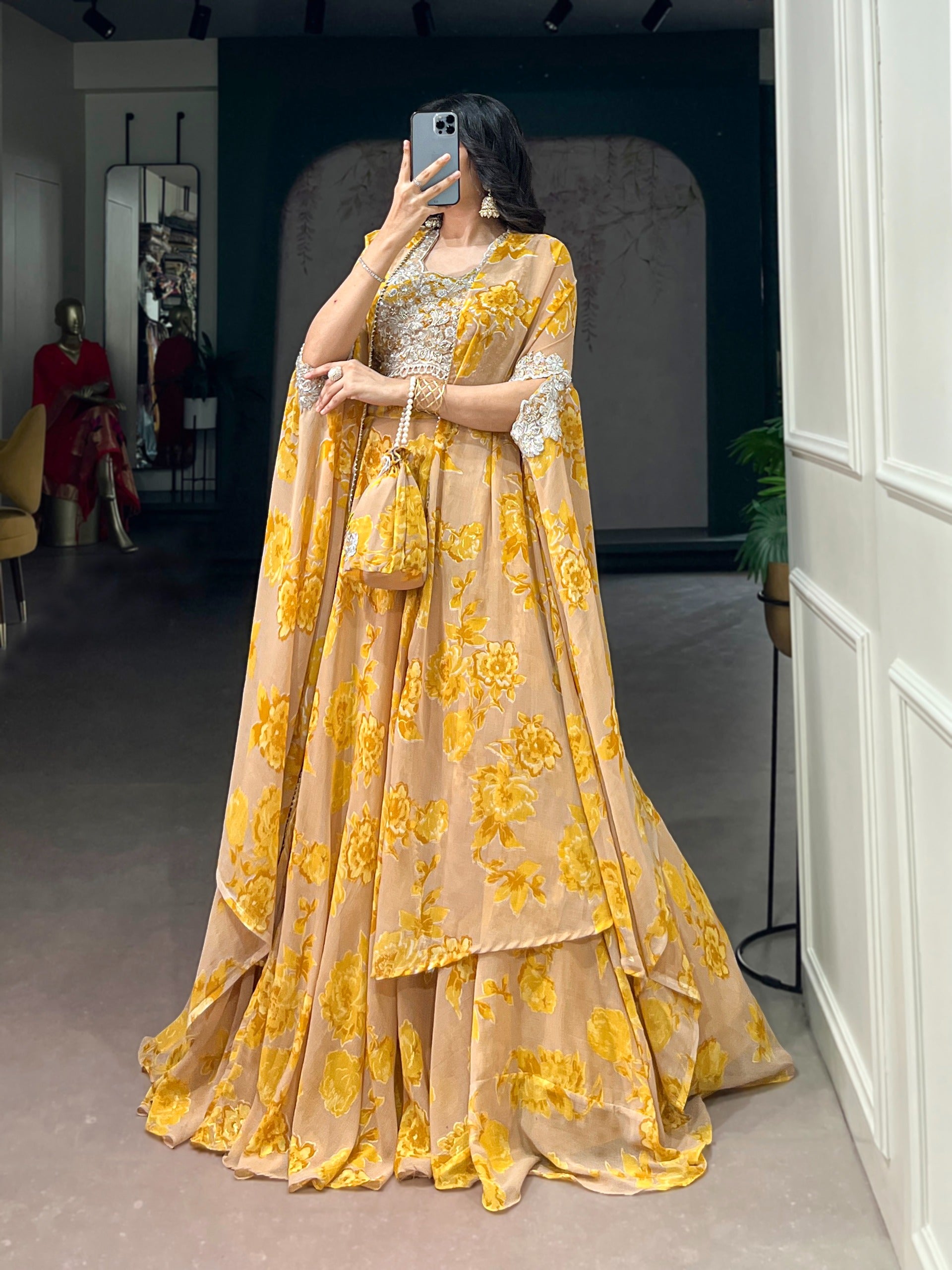 Lehenga blouse with dupatta batwa