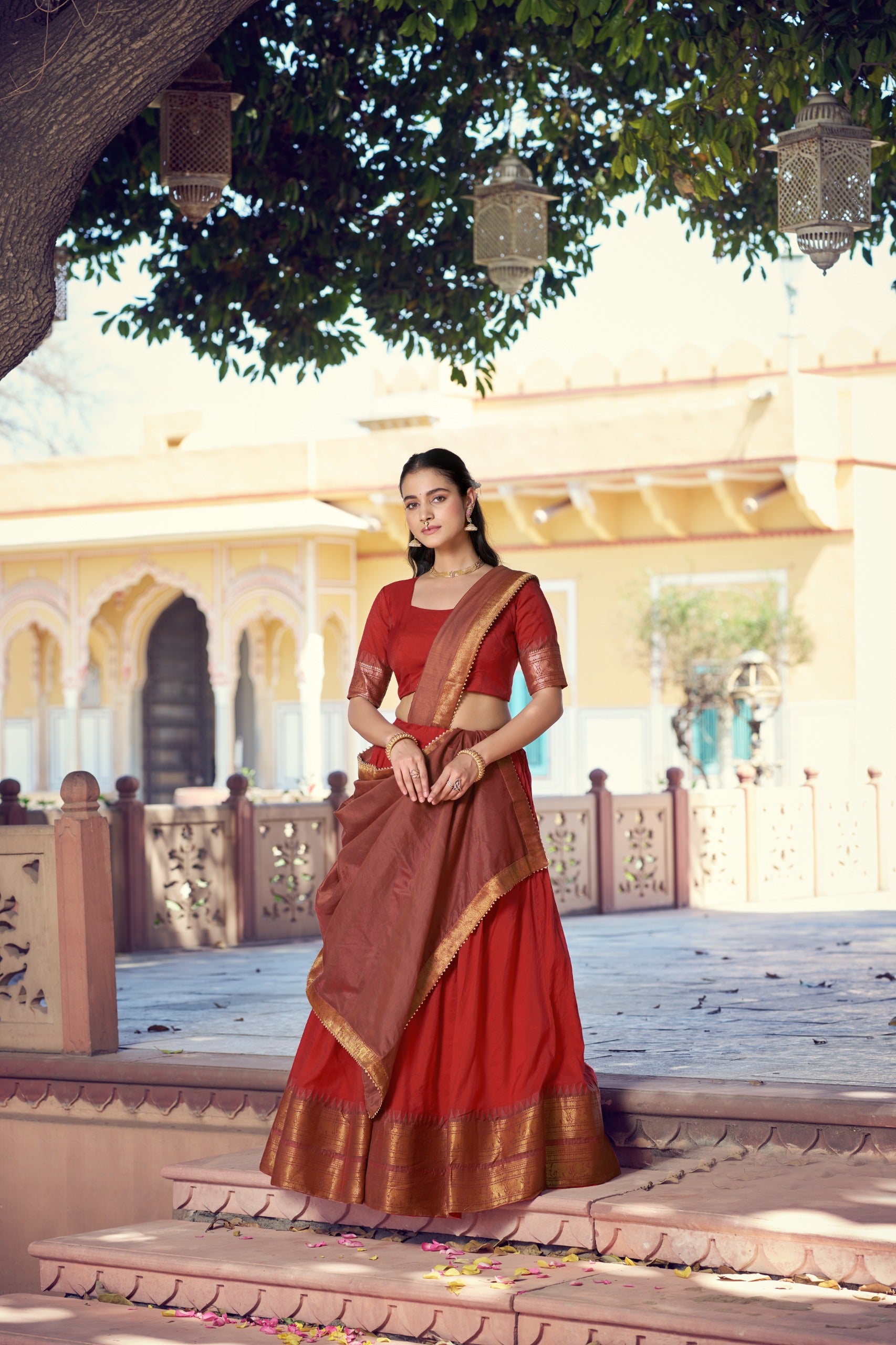 Lehenga blouse with dupatta